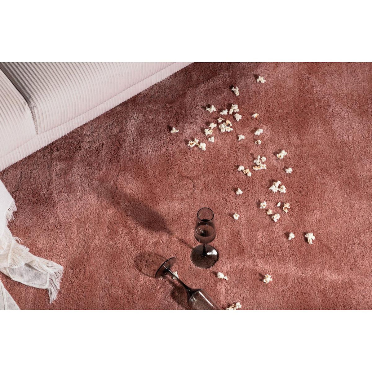 Paris Prix Tapis Déco  Undra  250x350cm Rose Poudré