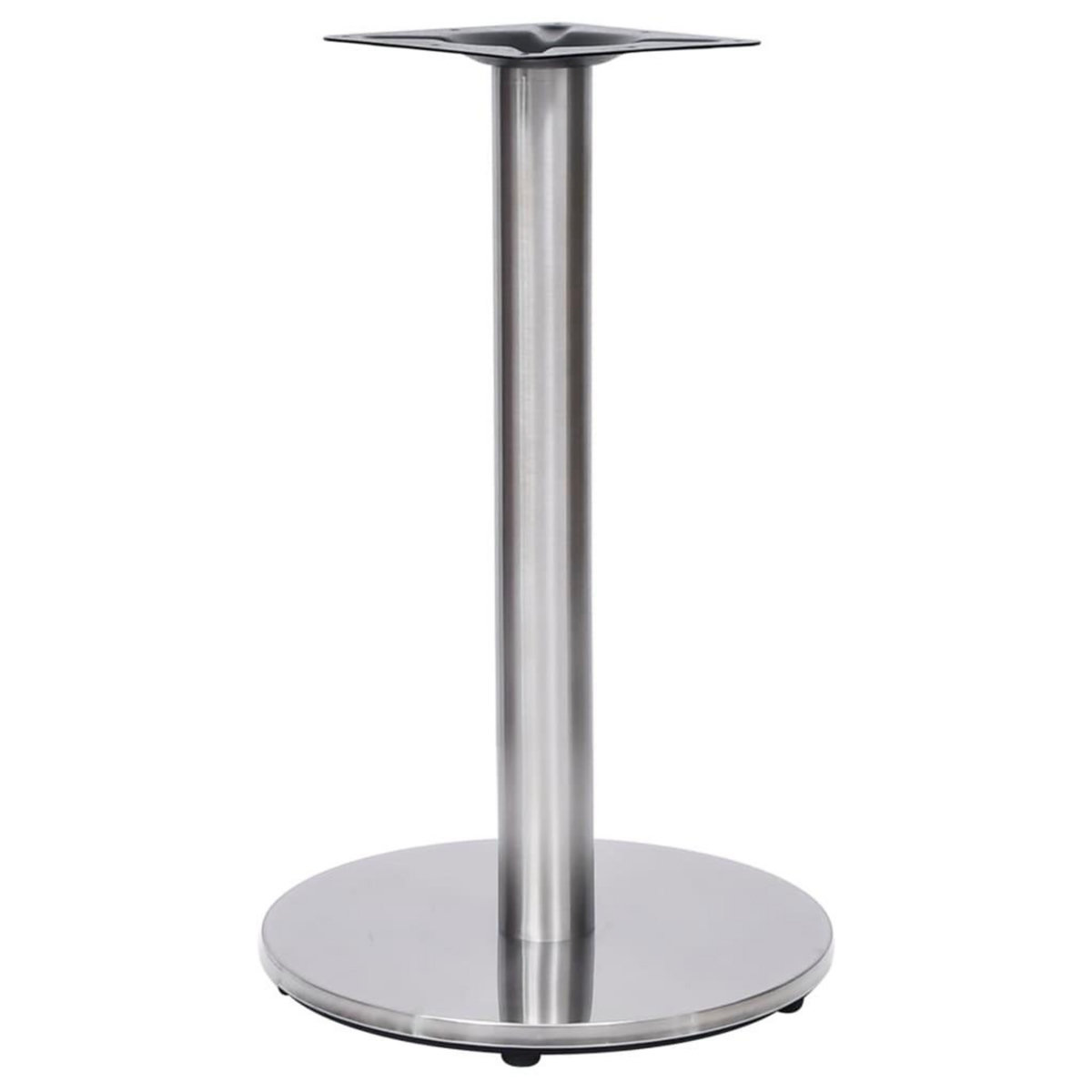 VIDAXL Pied de table de bistro argente Ø45x72 cm acier inoxydable