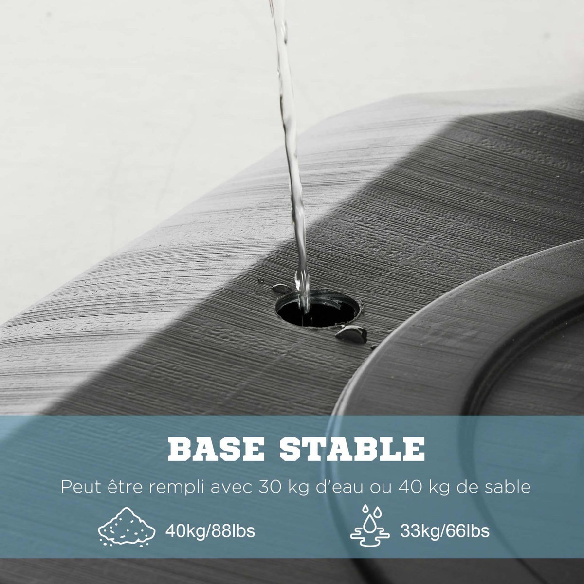 HOMCOM Panier de basket-ball sur pied avec base de lestage sur roulettes hauteur réglable 2,93-3,5 m acier PC noir