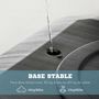 Voir la diapositive 5 : HOMCOM Panier de basket-ball sur pied avec base de lestage sur roulettes hauteur réglable 2,93-3,5 m acier PC noir