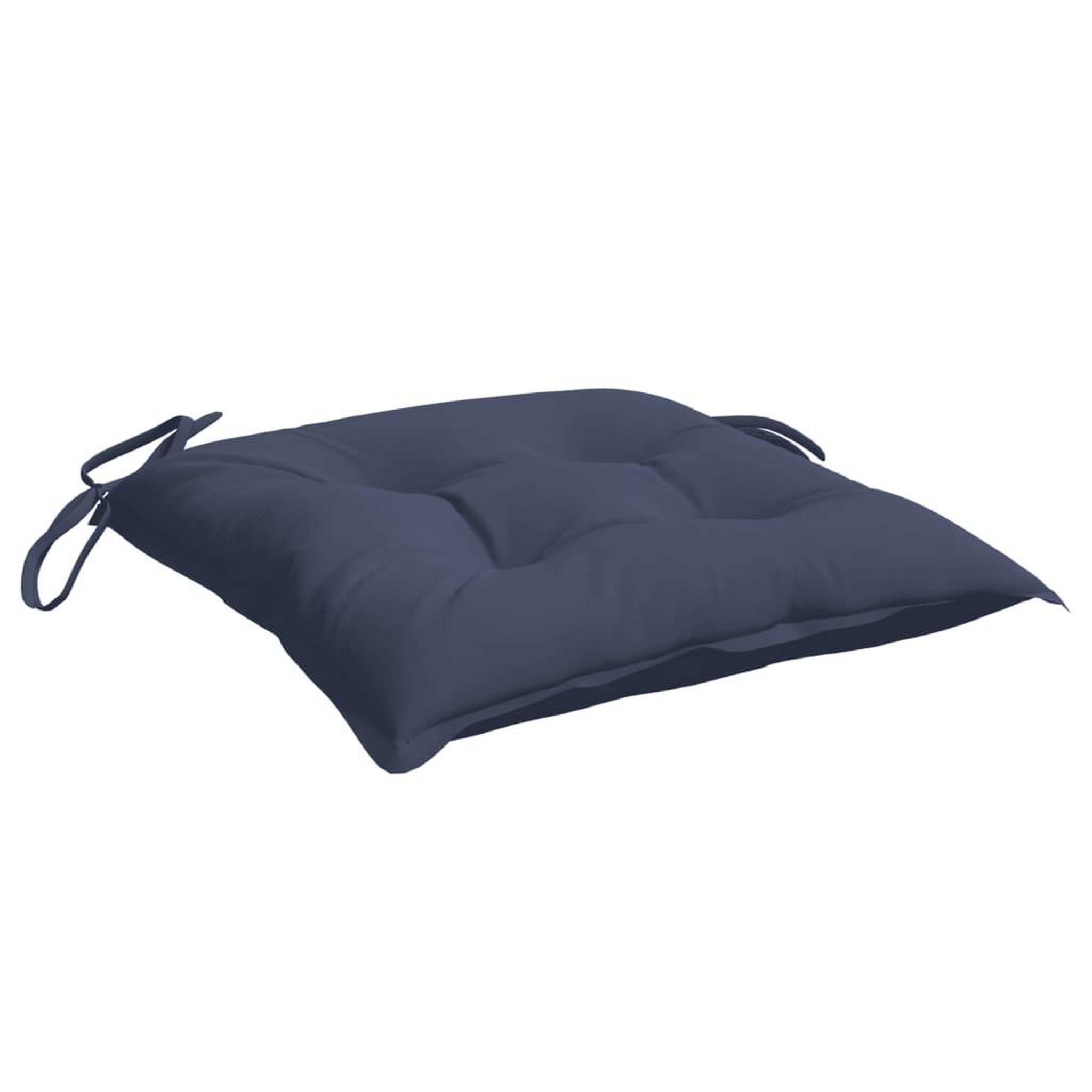 Voir la diapositive 5 : VIDAXL Coussins de chaise lot de 4 bleu marine 50x50x7 cm tissu oxford