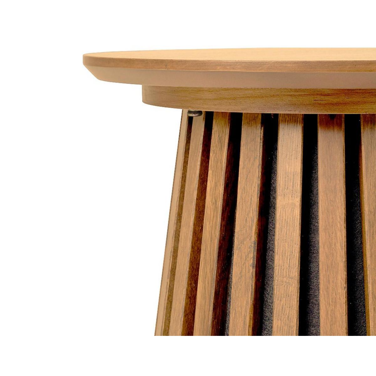 LISA DESIGN Kala - bout de canapé - chêne - 50 cm