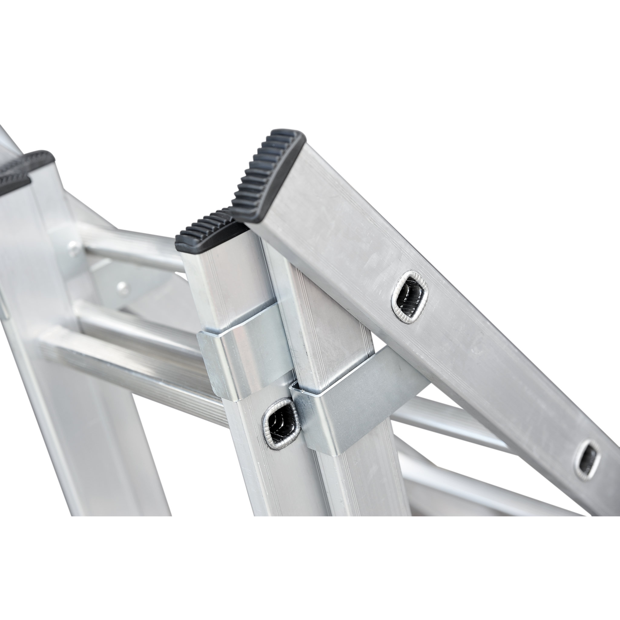 Voir la diapositive 5 : HAILO Echelle 3 plans 5m70 en aluminium base évasée - PREMIUM
