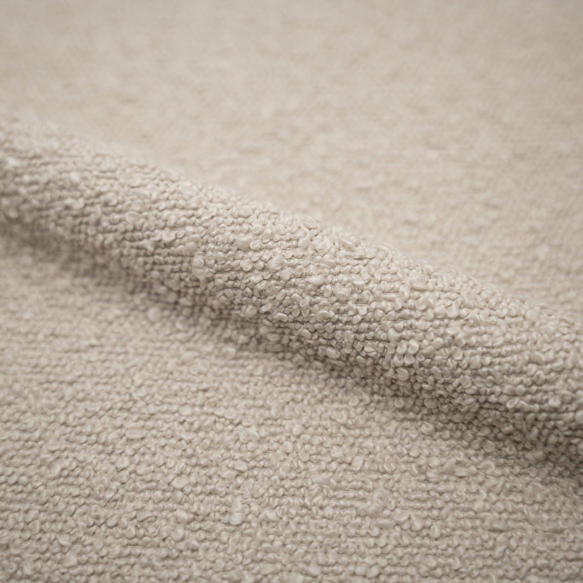 Rendez vous déco Lot de 2 chaises pour îlot central 65.5 cm en tissu bouclette beige - Henrik