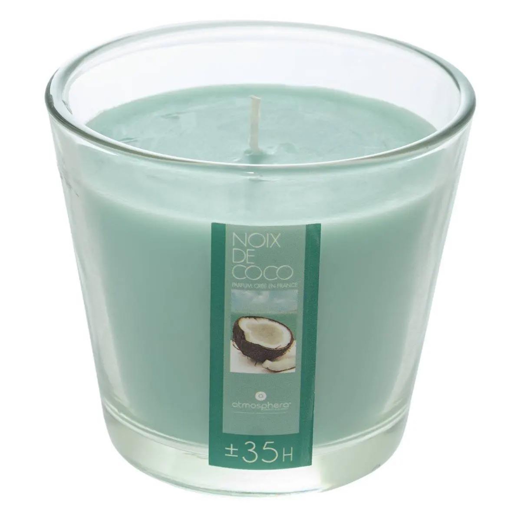 COMPTOIR DE LA BOUGIE Bougie parfumée en verre  nina  190g noix de coco
