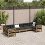 Voir la diapositive 3 : VIDAXL Salon de jardin 7 pcs avec coussins bois de pin impregne