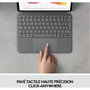 Voir la diapositive 4 : Logitech Etui Combo Touch IPAD Air 4/5ème Gen Gris