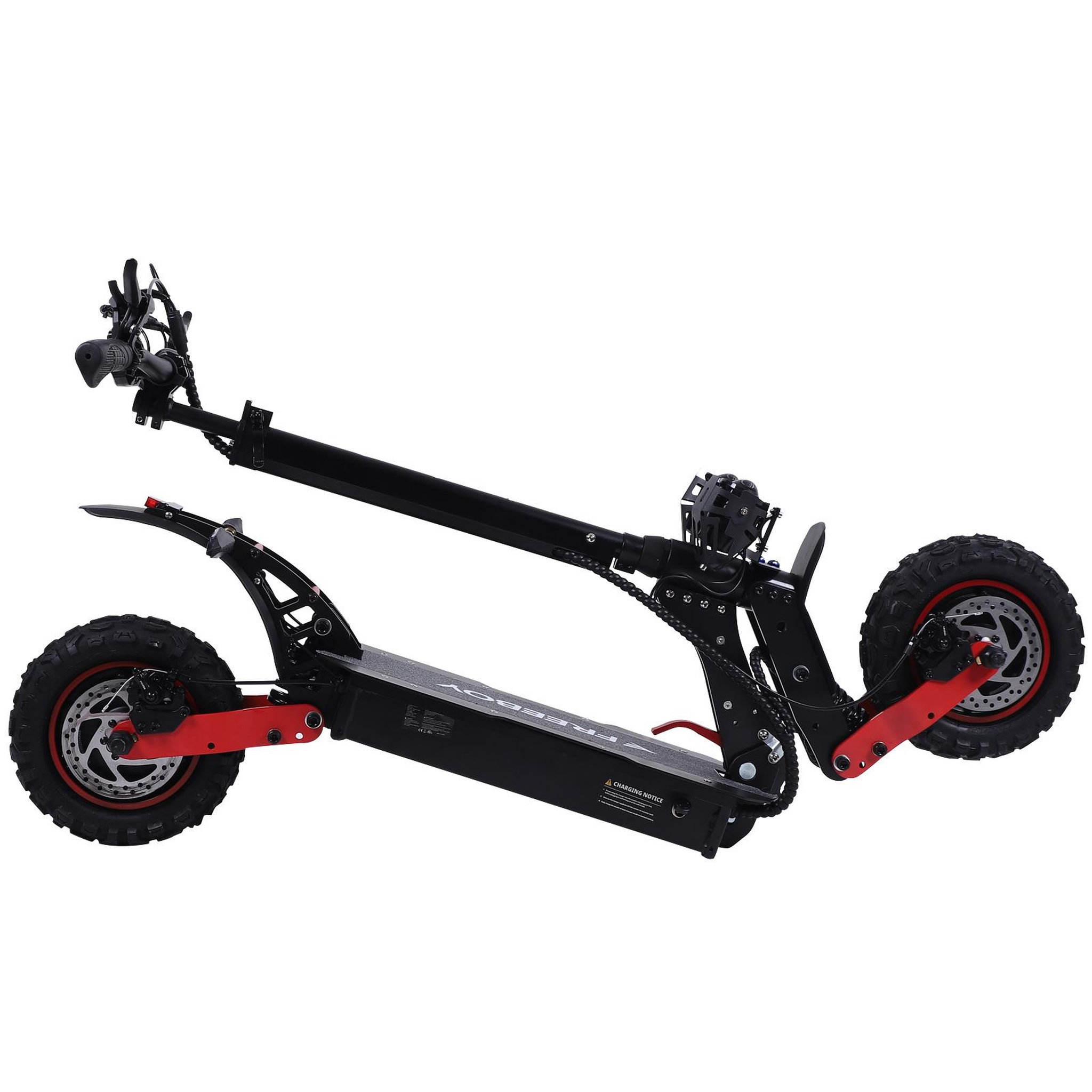 Voir la diapositive 3 : FREEBOY Trottinette électrique freeboy h6, autonomie de 55 km, double motorisation