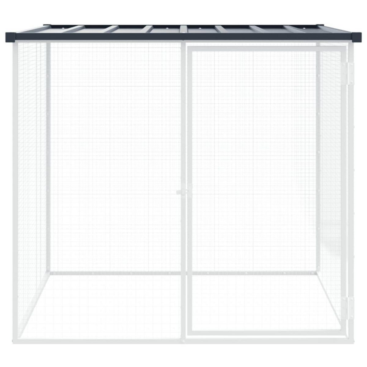 VIDAXL Poulailler avec toit anthracite 103x98x90 cm acier galvanise