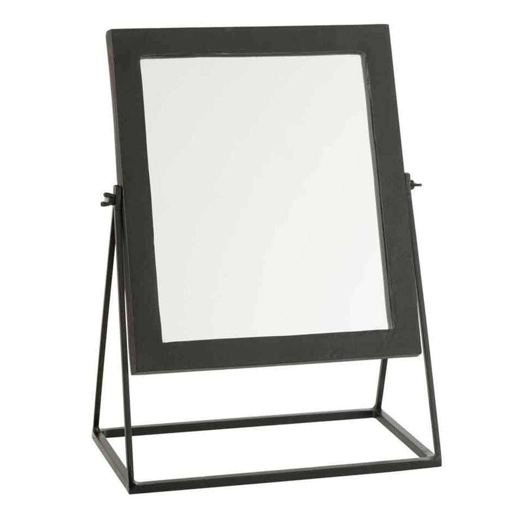 J-LINE Miroir sur pied en métal  adriano  46cm noir