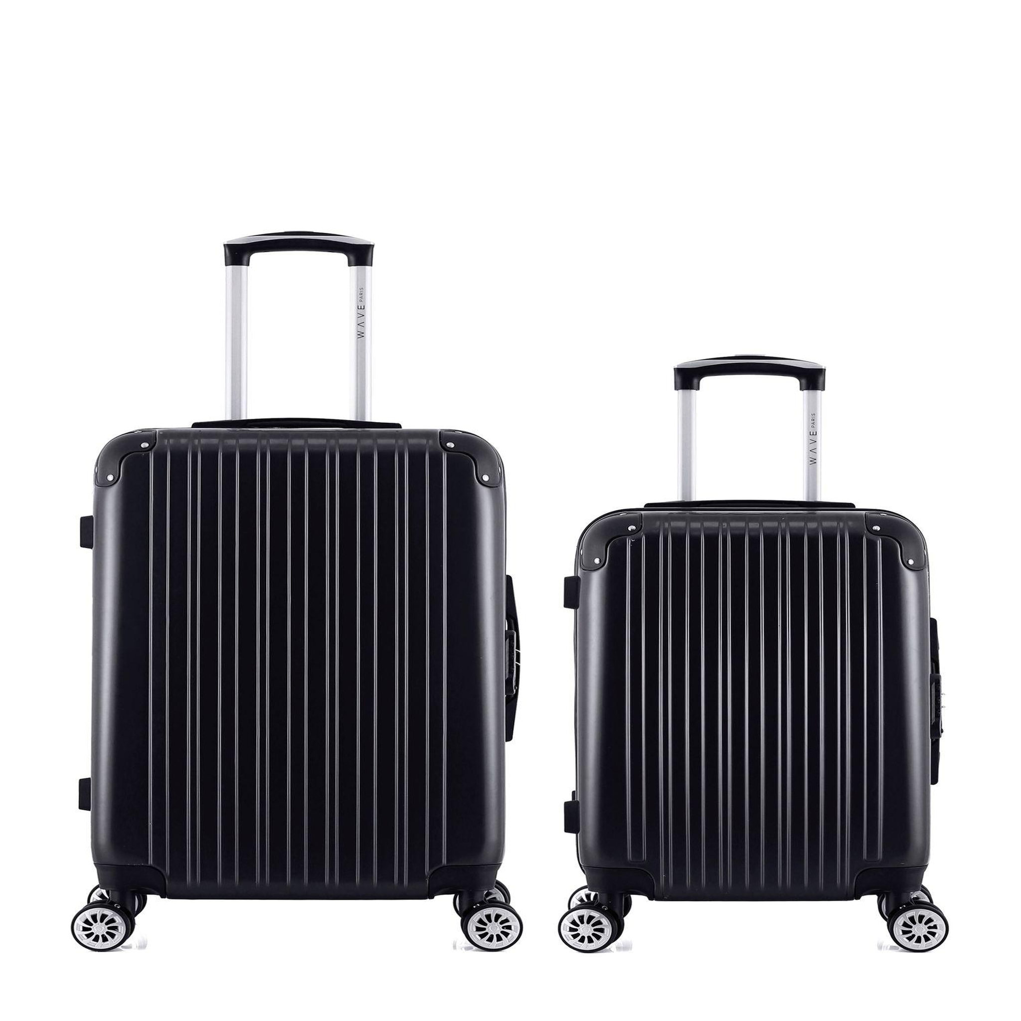 WAVE PARIS WAVE PARIS - LOT DE 2 - Valises weekend et cabine DENALI. Coloris disponibles : Bleu, Beige, Gris