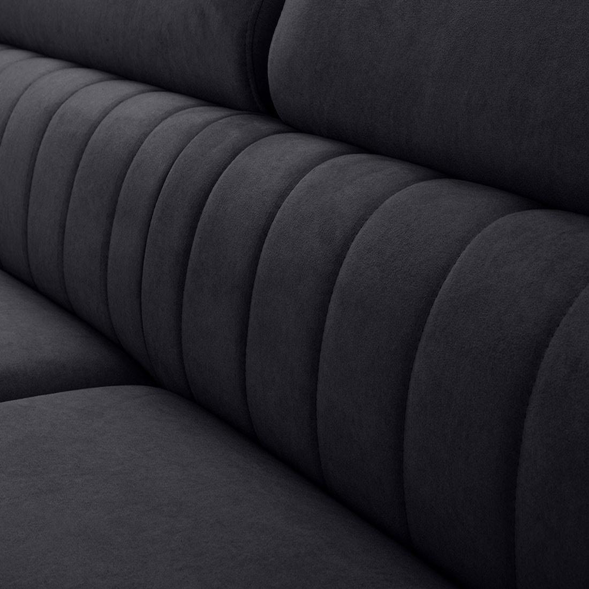 Voir la diapositive 5 : BEST MOBILIER Aneta - canapé d'angle gauche 5 places - convertible avec coffre et têtières - en velours