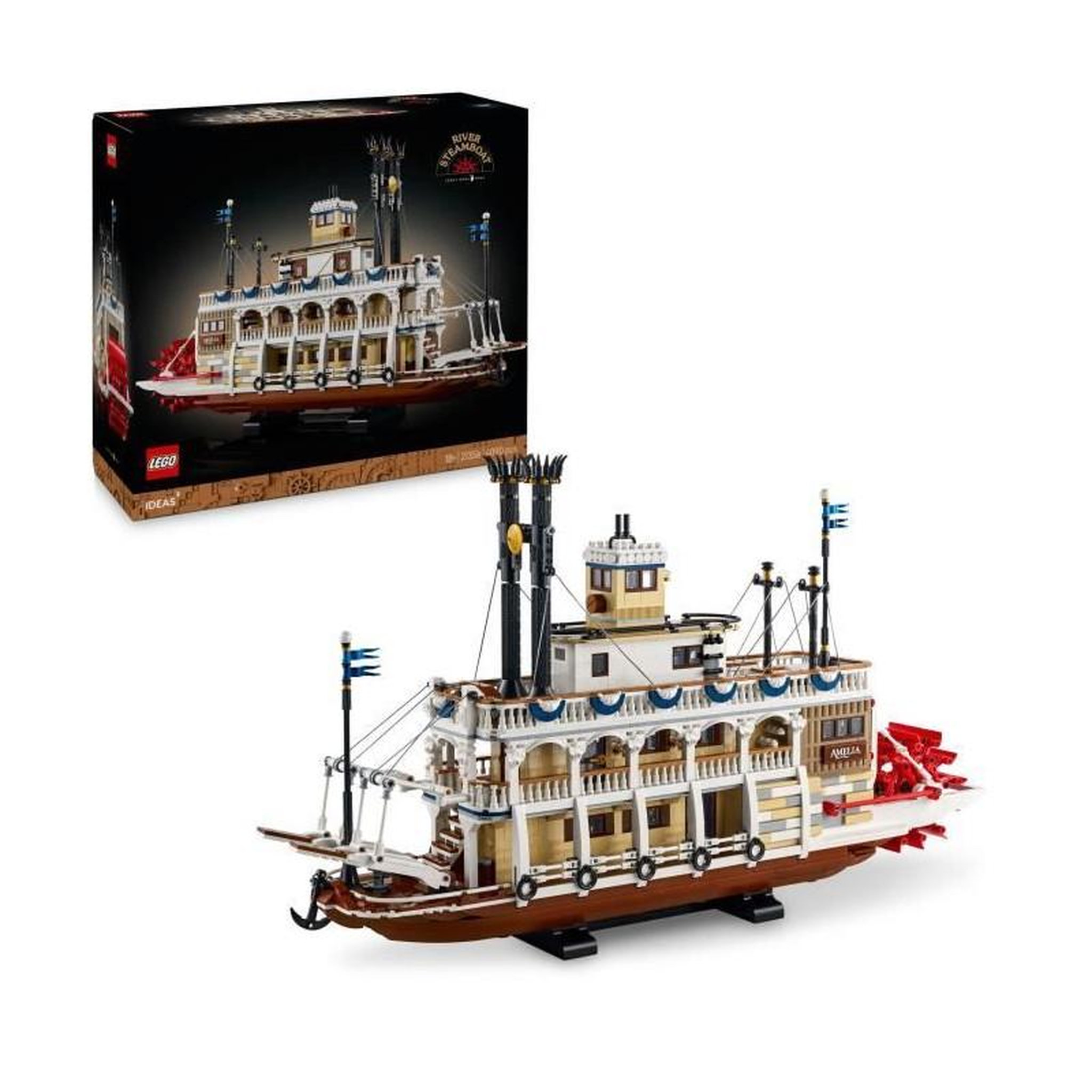 LEGO LEGO Ideas 21356 Le Bateau a Vapeur du Mississippi - Set de Construction pour Adulte