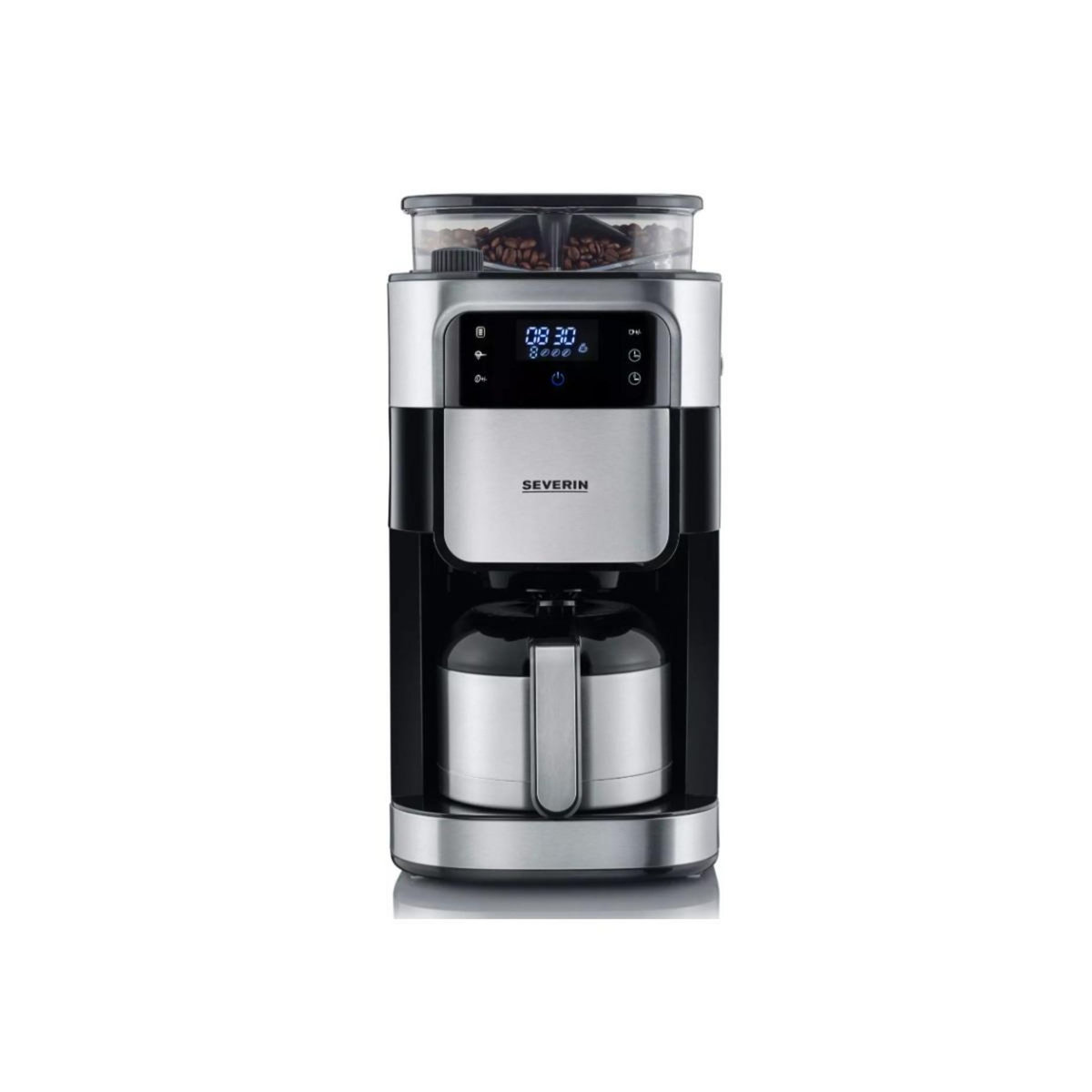 SEVERIN Cafetière filtre 8 tasses 1000w inox/noir - KA4814