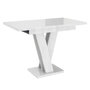 Voir la diapositive 1 : BEST MOBILIER Xandriel - table à manger extensible - blanc - 4 à 6 personnes