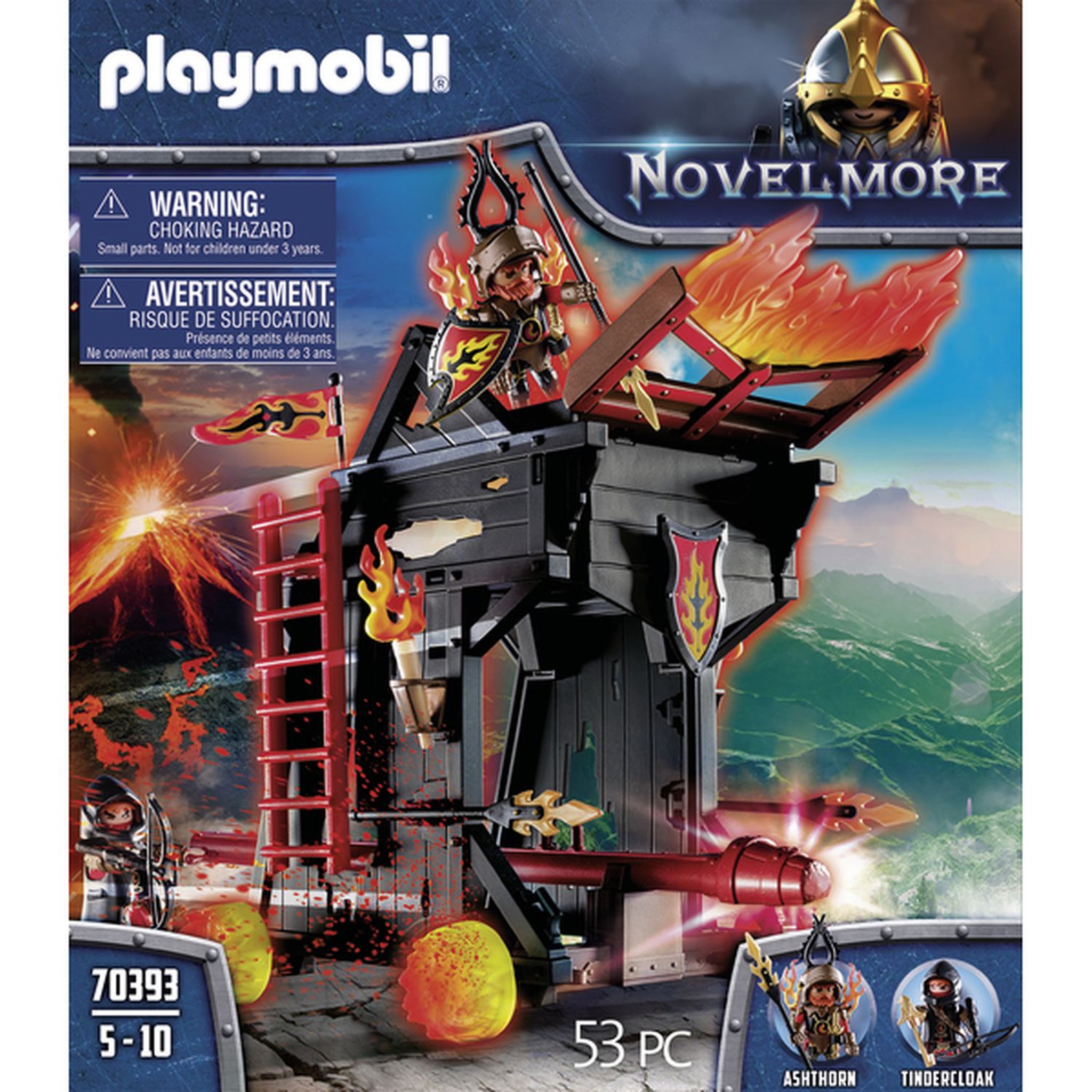 Voir la diapositive 2 : PLAYMOBIL 70393 - Novelmore - Tour d'attaque des Burnham Raiders