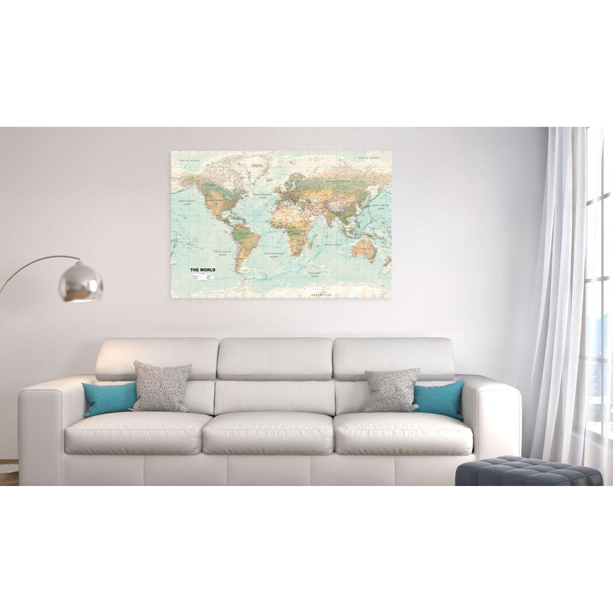 Paris Prix Tableau Imprimé  World Map : Beautiful World