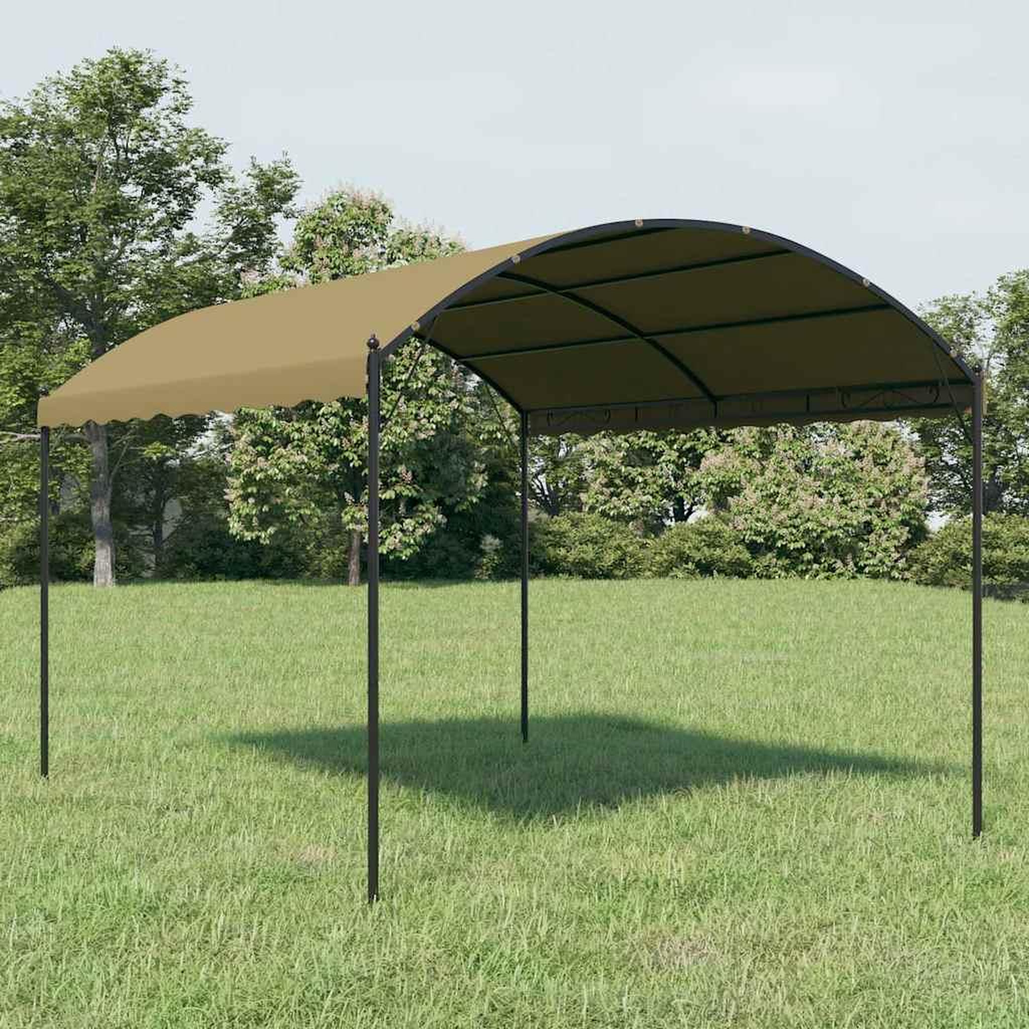 Voir la diapositive 2 : VIDAXL Belvedere 4x3x2,6 m Taupe 180 g/m^2