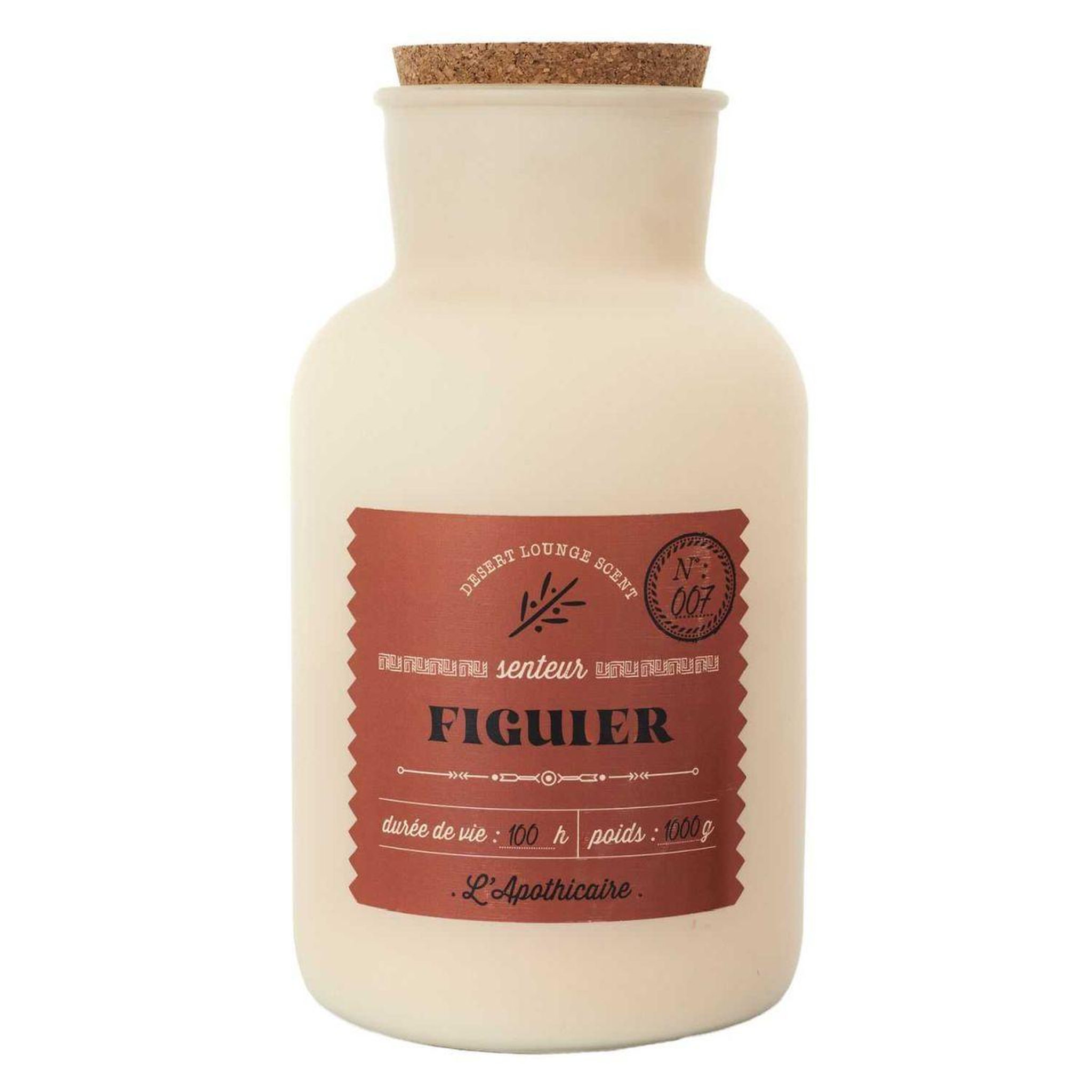 The Home Deco Factory Bougie parfumée déco  desert  1000g figue