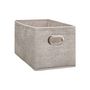 Voir la diapositive 2 : TOILINUX Lot de 2 Boites de rangement Largeur 31 x Hauteur 15 cm - Beige chiné