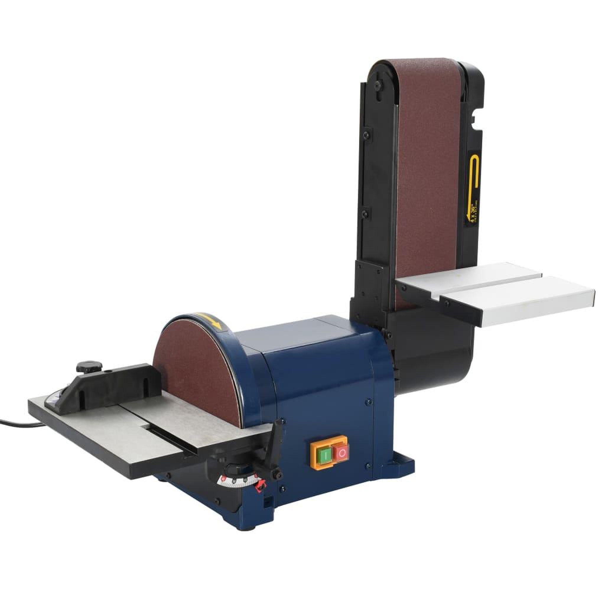 VIDAXL Ponceuse a disque et a bande electrique 500 W 200 mm