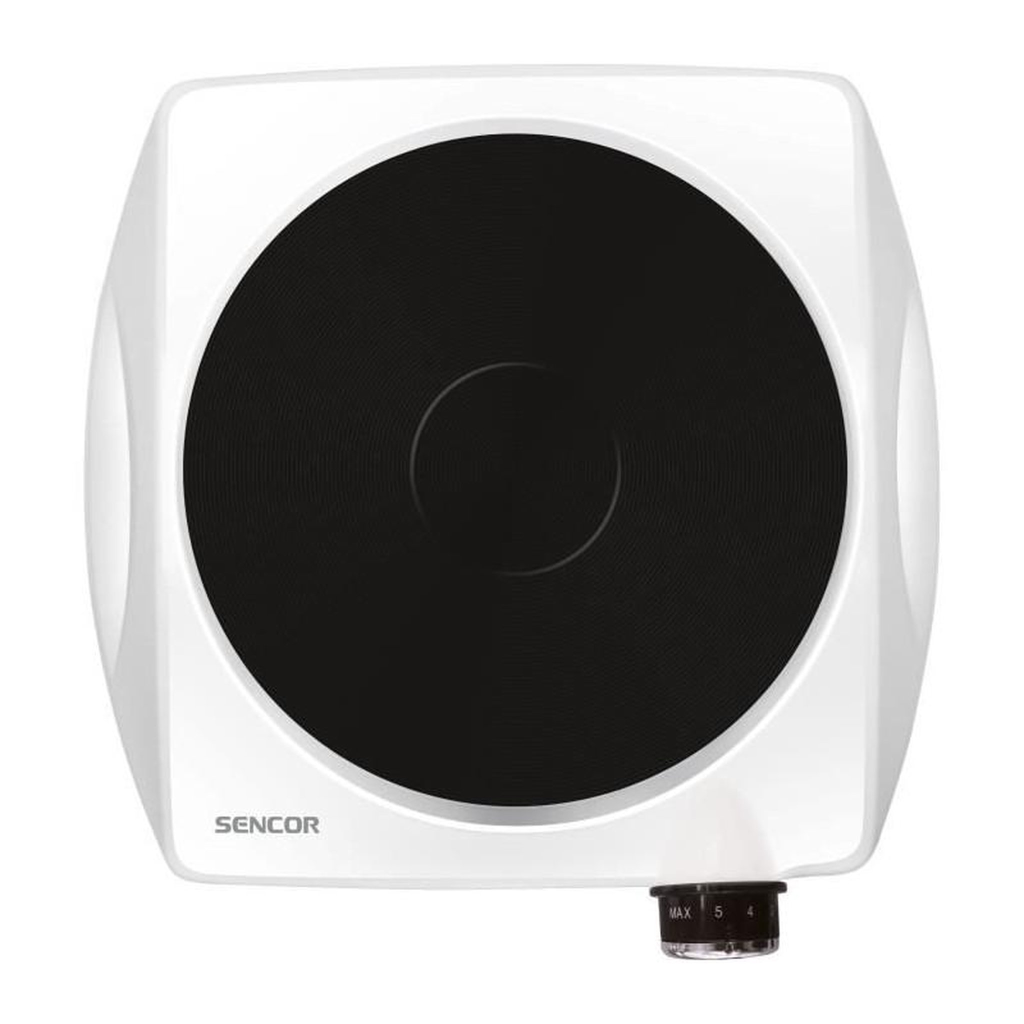 Voir la diapositive 3 : SENCO Plaque de cuisson électrique - SENCOR - SCP 1503WH-EUE4 - 1500 W - 1 foyer - Blanc