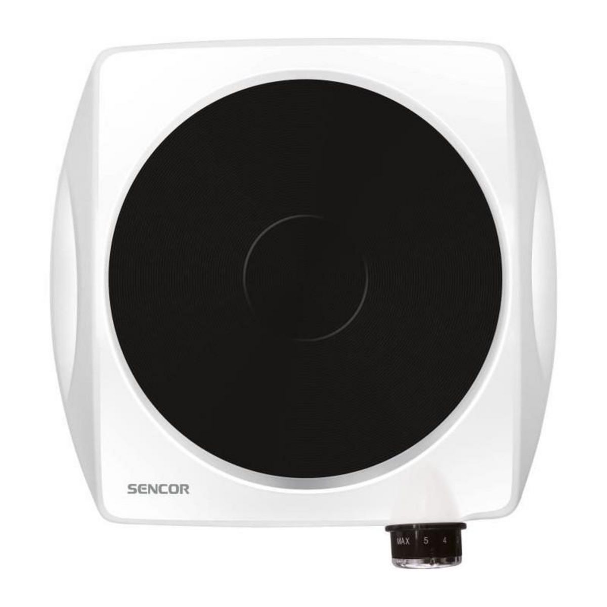 SENCO Plaque de cuisson électrique - SENCOR - SCP 1503WH-EUE4 - 1500 W - 1 foyer - Blanc