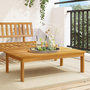 Voir la diapositive 1 : VIDAXL Table de jardin 100x60x30 cm bois d'acacia solide