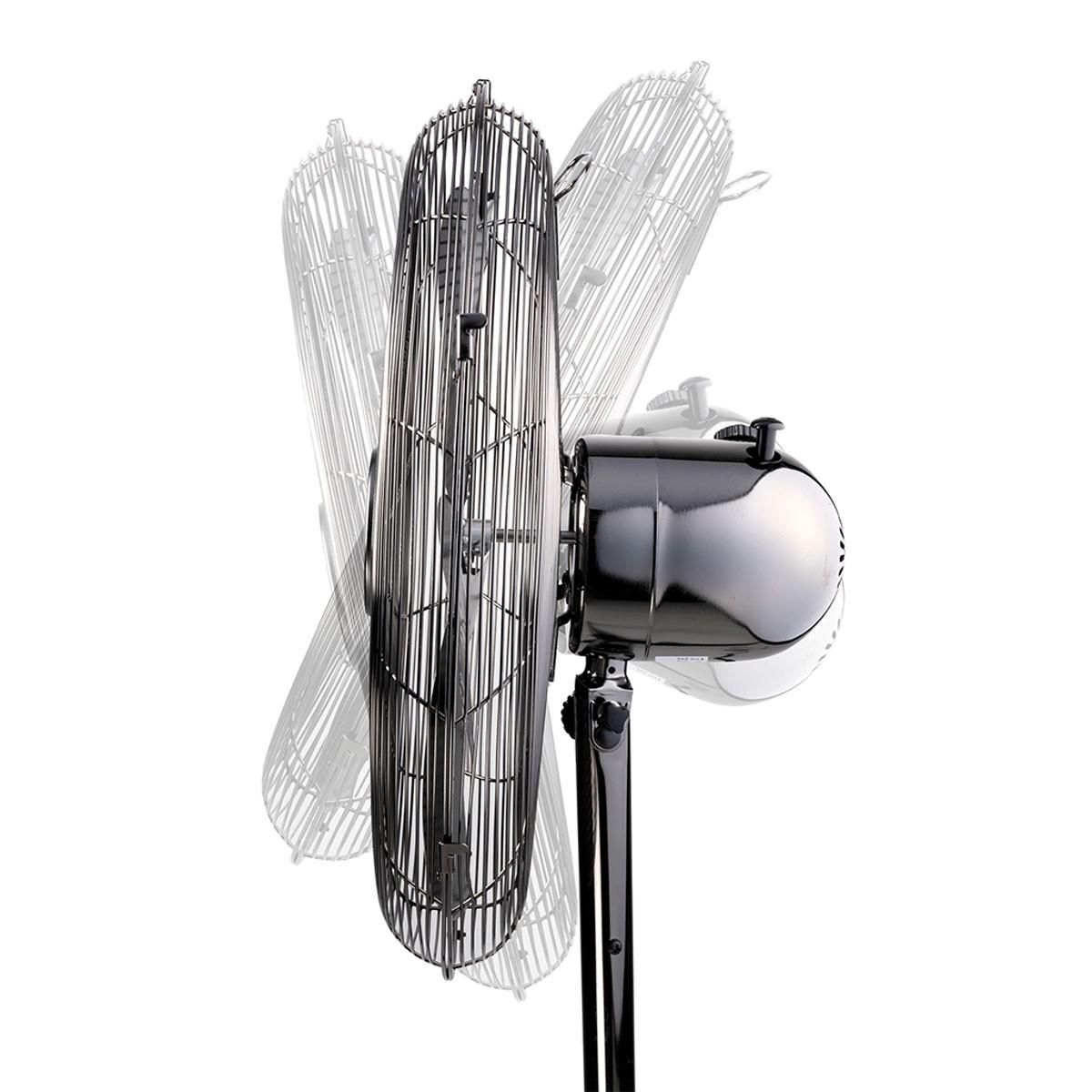 LIFETIME AIR Ventilateur sur trépied 50W Hauteur 125-145Cm Ø45cm 3 vitesses Oscillant Inclinable