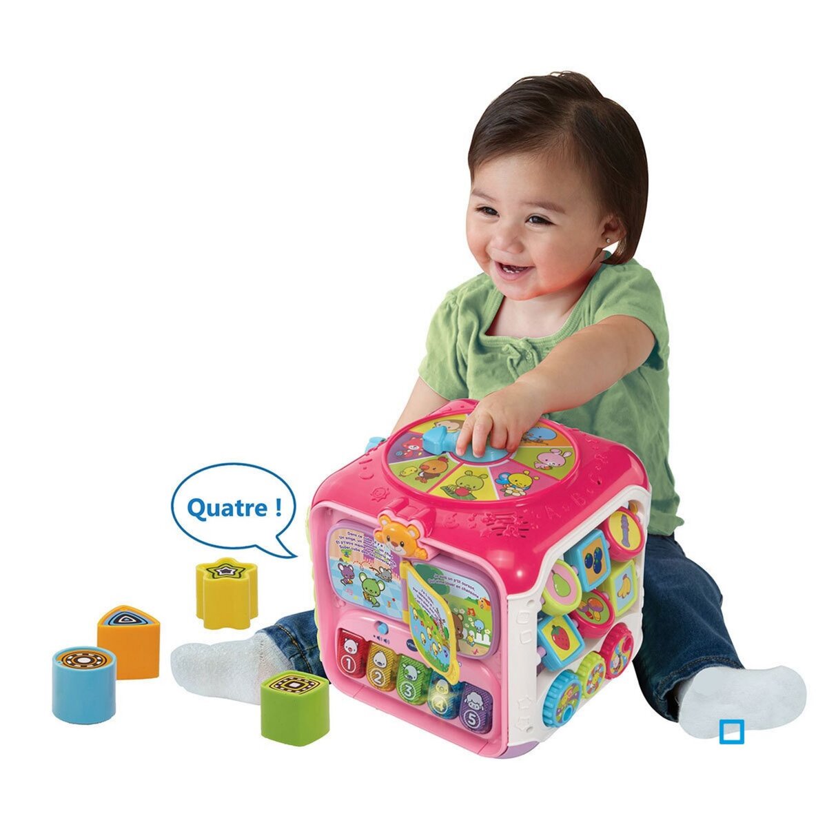 VTECH BABY Super cube des découvertes rose 