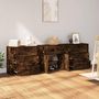 Voir la diapositive 3 : VIDAXL Buffets 3 pcs Chene fume Bois d'ingenierie