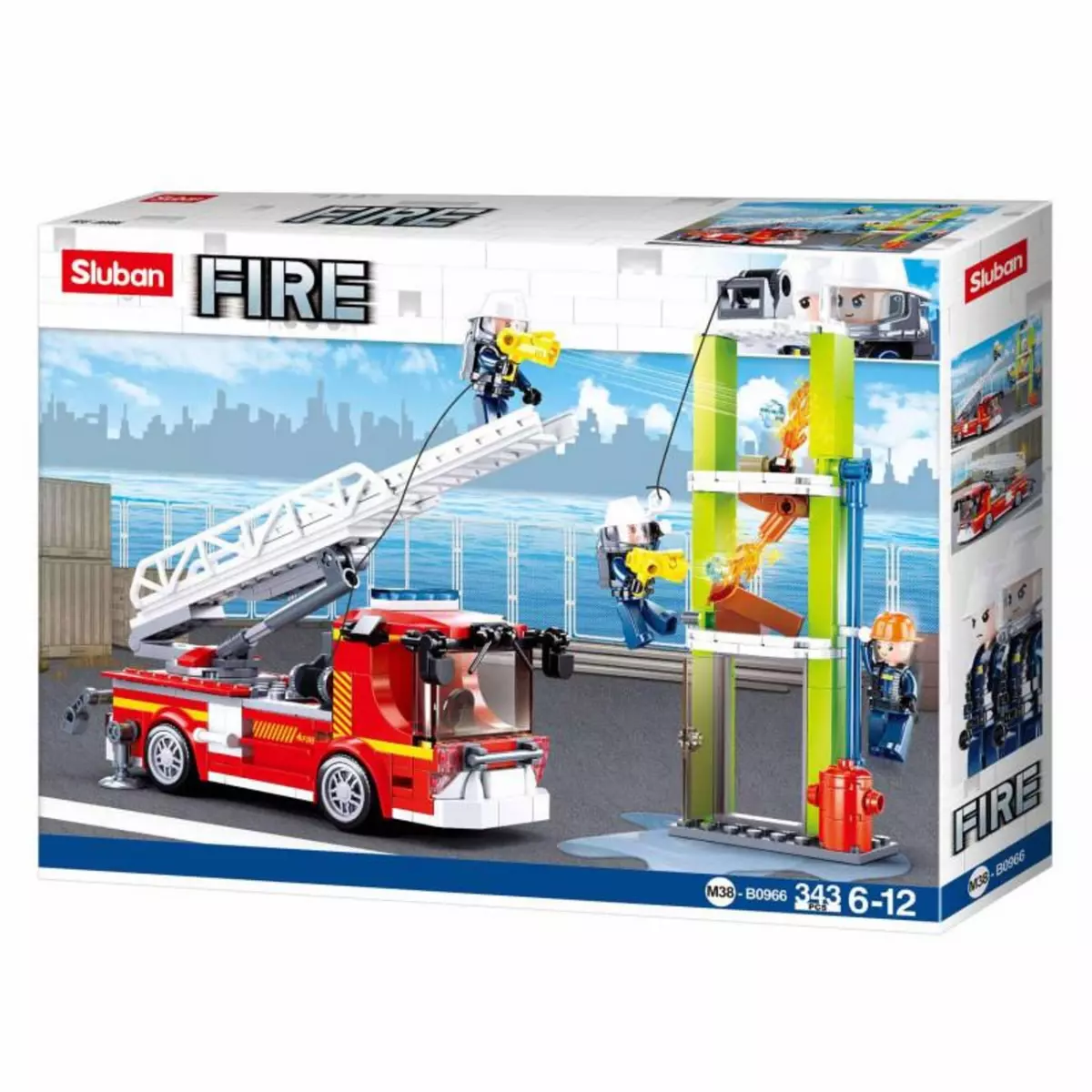 Sluban Sluban Fire Department Ladder Truck Exercise M38-B0966