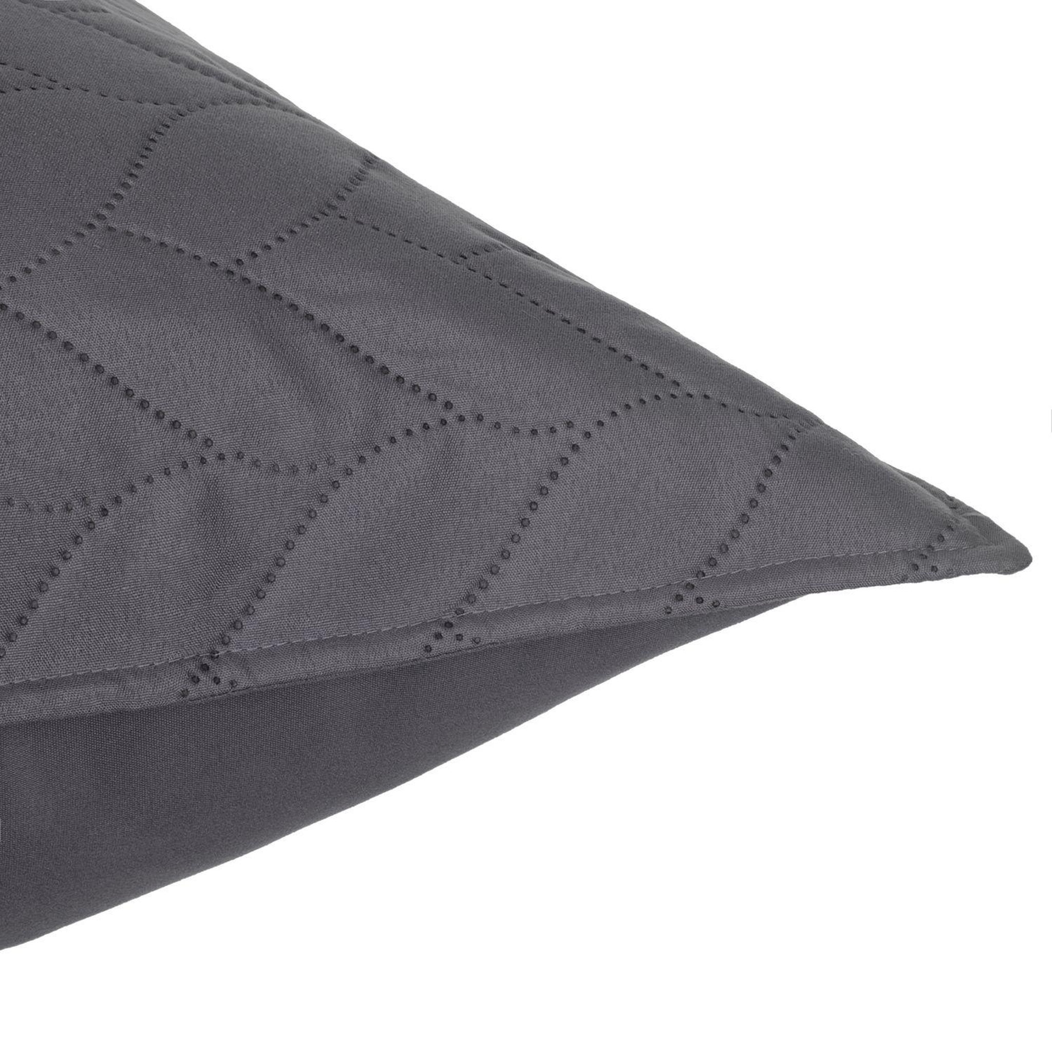 Voir la diapositive 2 : ATMOSPHERA Dessus de lit avec 2 taies d'oreillers tressés en polyester