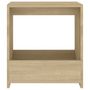 Voir la diapositive 4 : VIDAXL Table d appoint chêne sonoma 50x26x50 cm bois d ingénierie