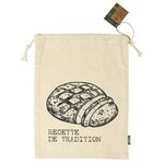 Paris Prix Sac à Pain en Toile  Tranche  36cm Beige