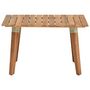 Voir la diapositive 2 : VIDAXL Table basse de jardin 60x60x36 cm Bois solide d'acacia