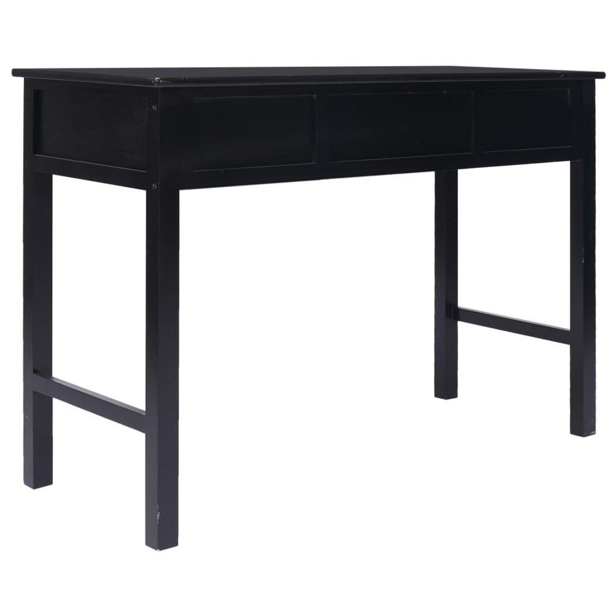VIDAXL Bureau Noir 110 x 45 x 76 cm Bois