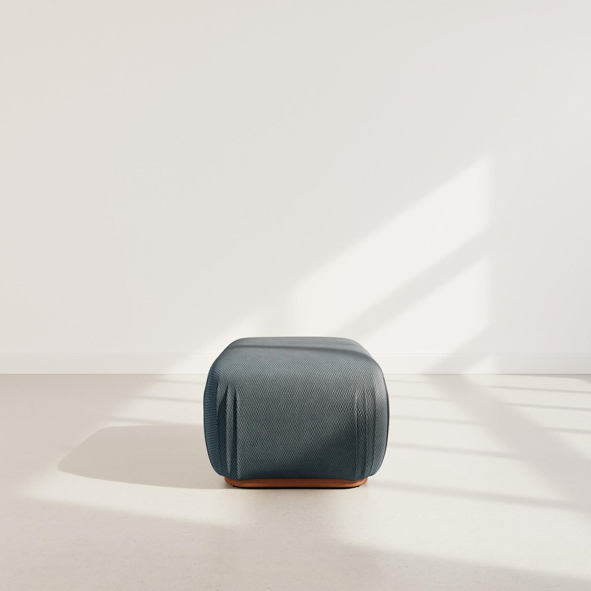 LISA DESIGN Penelope - pouf en velours texturé