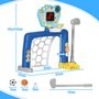 Voir la diapositive 3 : HOMCOM Jeux sportifs 3 en 1 enfant 18-48 mois - foot, basket, golf - effets lumineux sonores bleu