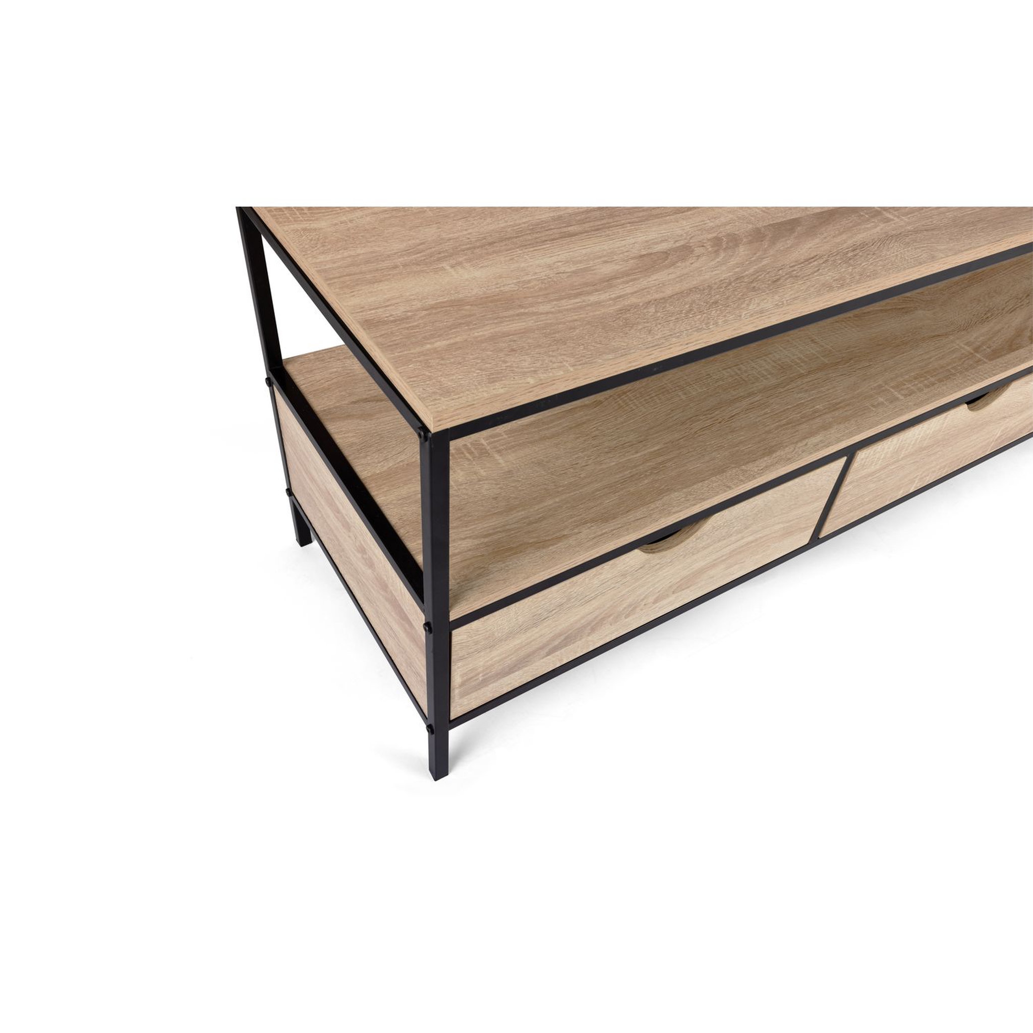 Voir la diapositive 3 : Meuble TV 3 tiroirs L160 cm HOUSTON