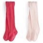 Voir la diapositive 1 : IN EXTENSO Lot de 2 paires de collants bébé fille