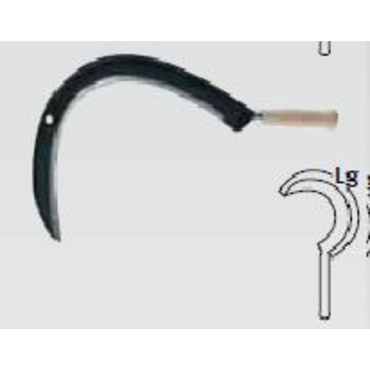 Leborgne Faucille à broussailles coudée - 50 cm