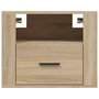 Voir la diapositive 5 : VIDAXL Table de chevet murale Chene sonoma 50x36x40 cm