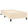 Voir la diapositive 4 : VIDAXL Sommier a lattes de lit avec matelas Creme 80x200 cm Tissu