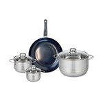 ELO Ensemble de 1 Poêle de cuisson 28 cm et 3 faitouts 12, 14 et 24 cm Elo Prima Brillant