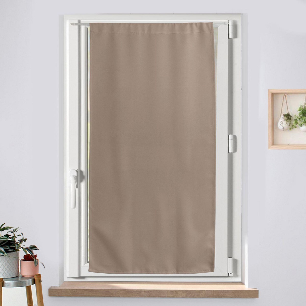 TOILINUX Vitrage occultant REGLISSE