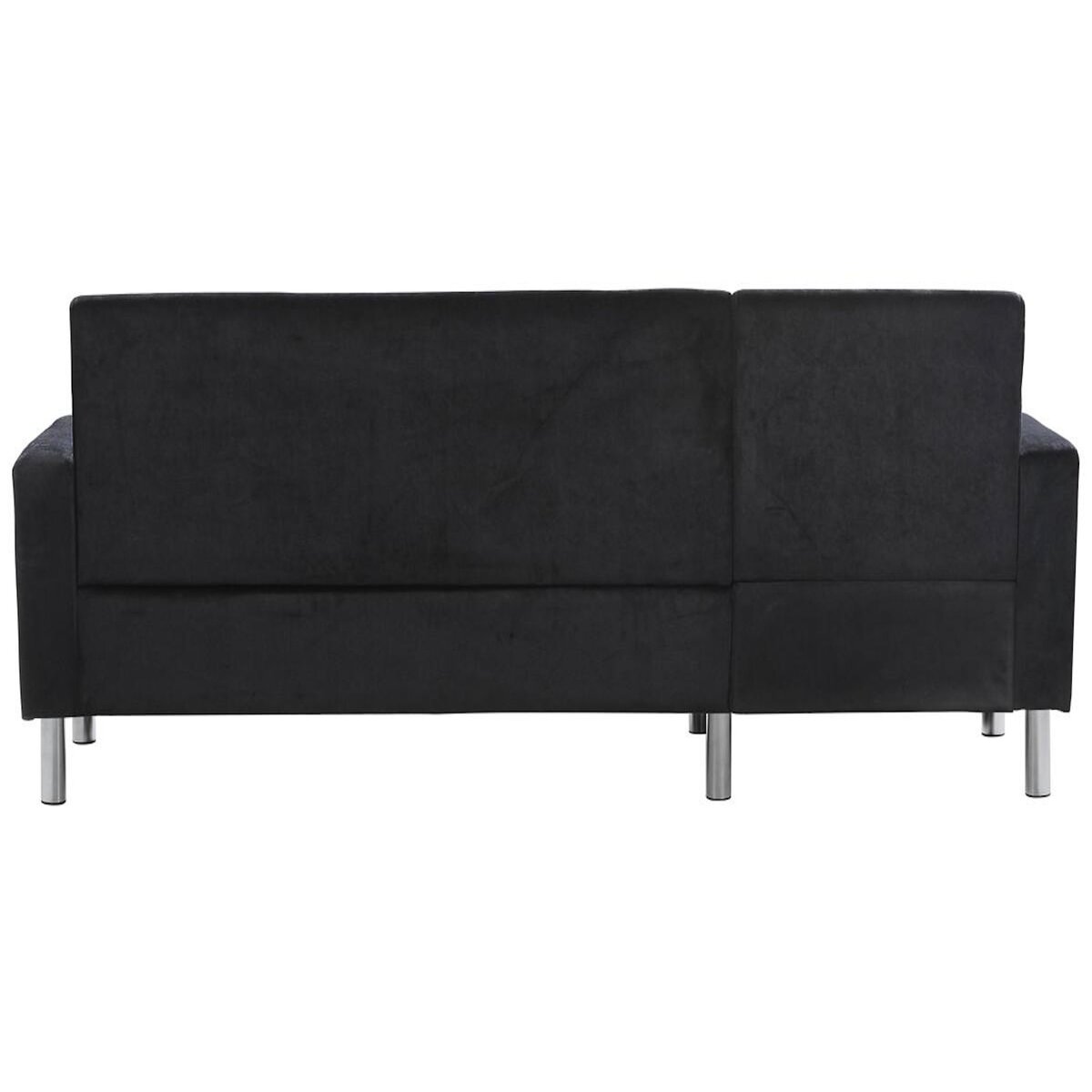 Habitat et Jardin Canapé d'angle tissu réversible  Rio  - 4 places - Gris anthracite