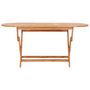 Voir la diapositive 2 : VIDAXL Table pliable de jardin 160x80x75 cm Bois de teck solide