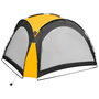 Voir la diapositive 4 : VIDAXL Tente de reception avec LED et 4 parois 3,6x3,6x2,3 m Jaune