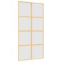 Voir la diapositive 2 : VIDAXL Porte coulissante dore 102,5x205 cm verre ESG depoli aluminium